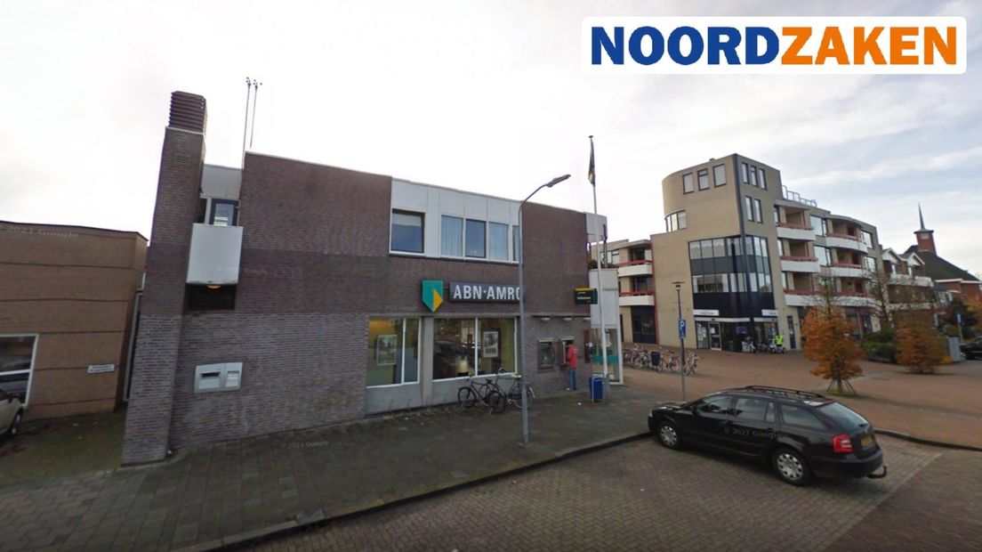 Het kantoor van ABN AMRO aan de Landstraat in Delfzijl