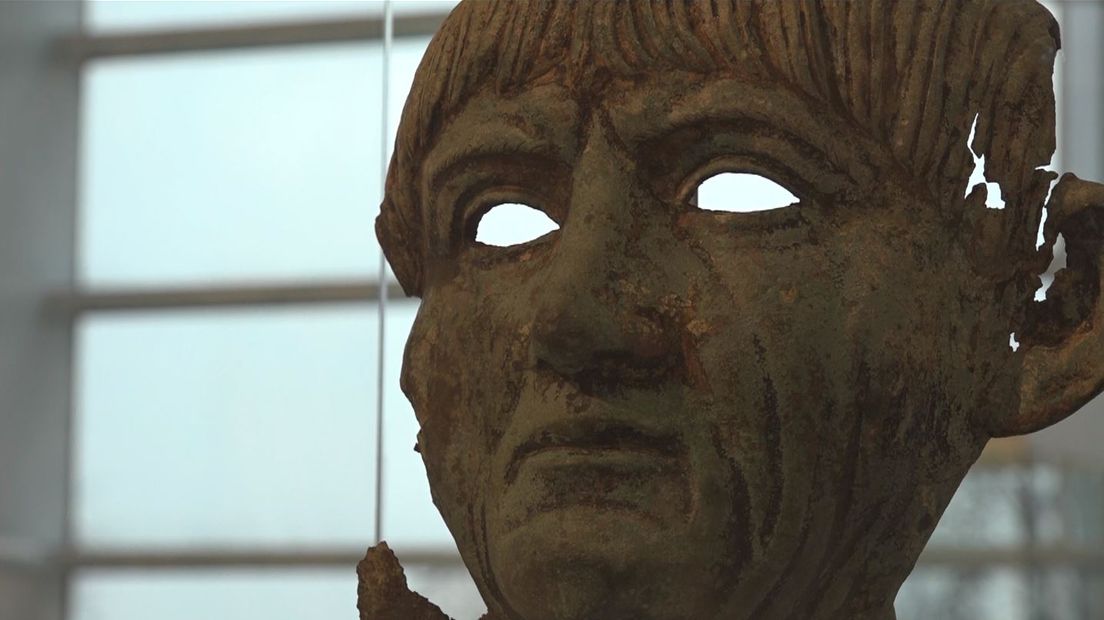 Romeins masker in het Valkhofmuseum.