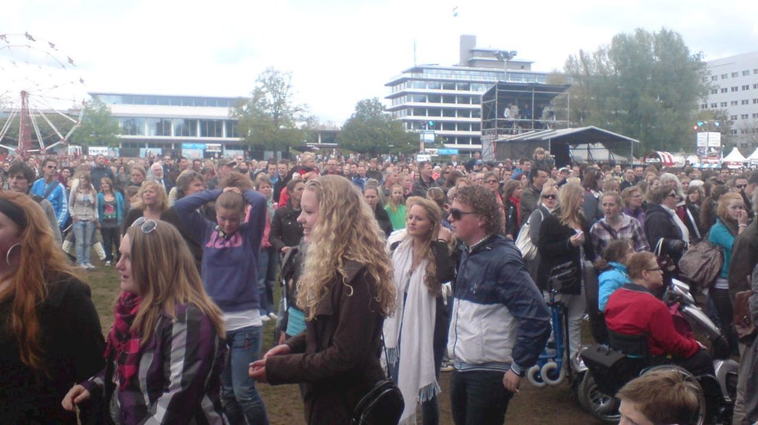 Drukte op bevrijdingsfestival