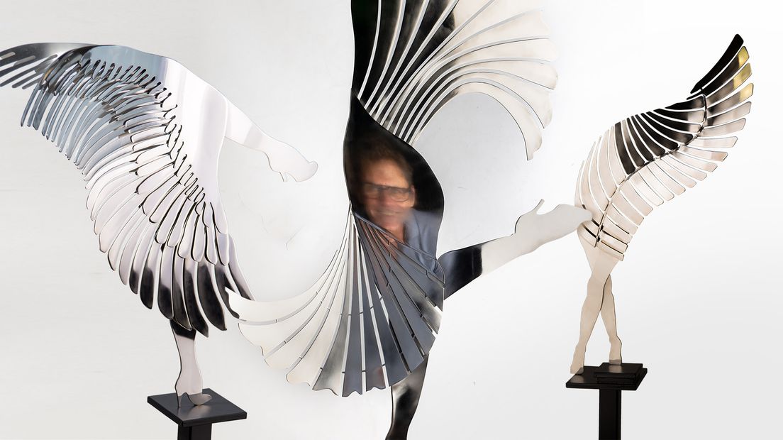 Drie beelden van Wout Speyers en Gert Veenhof uit de serie Little Wing