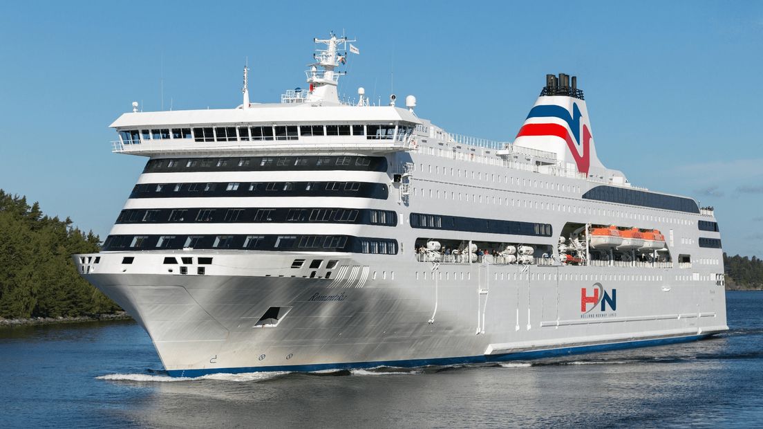 De Romantika, het schip dat tussen de Eemshaven en Kristiansand gaat varen