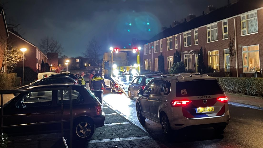 De politie loste een waarschuwingsschot aan de Radiumstraat in Groningen