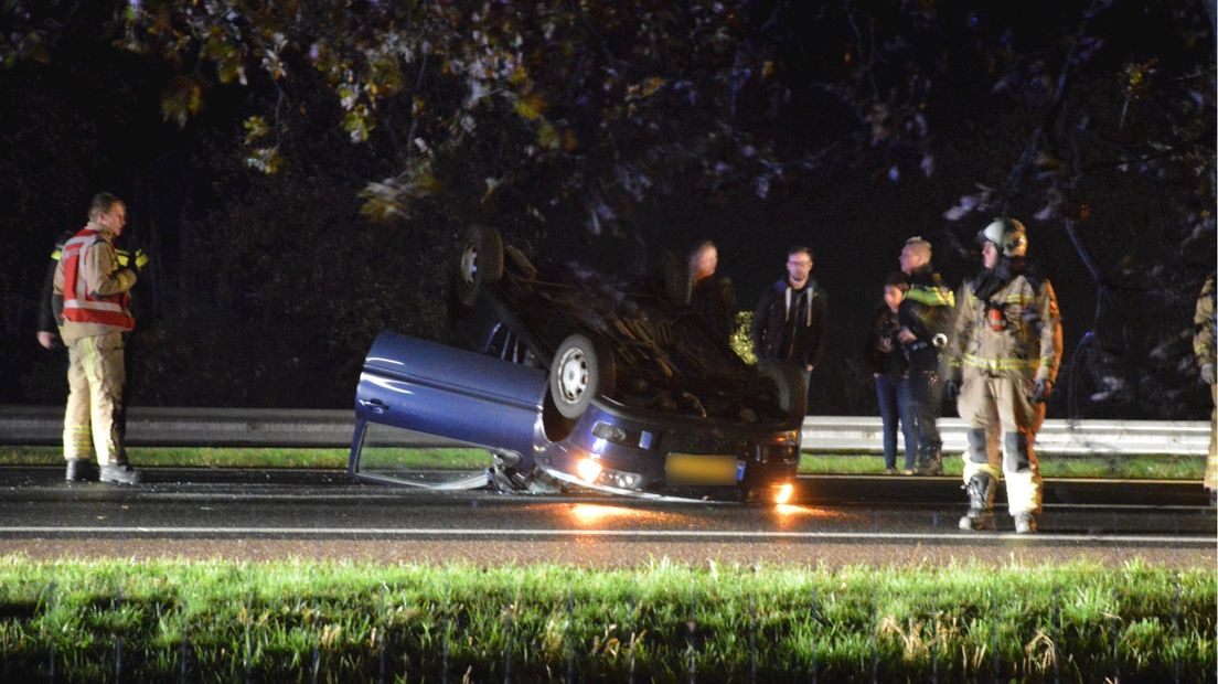 Ongeluk op A32 bij Steenwijk