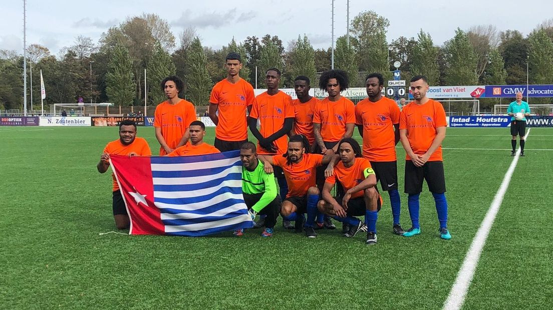 De voetballers van West-Papoea
