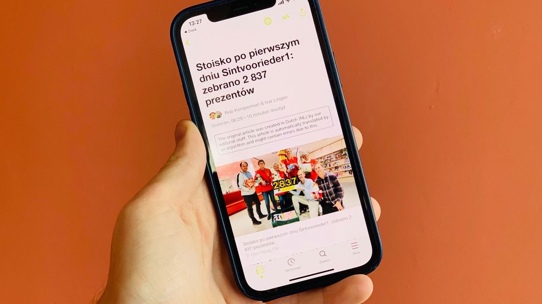 Vertaal artikelen in de app van Den Haag FM