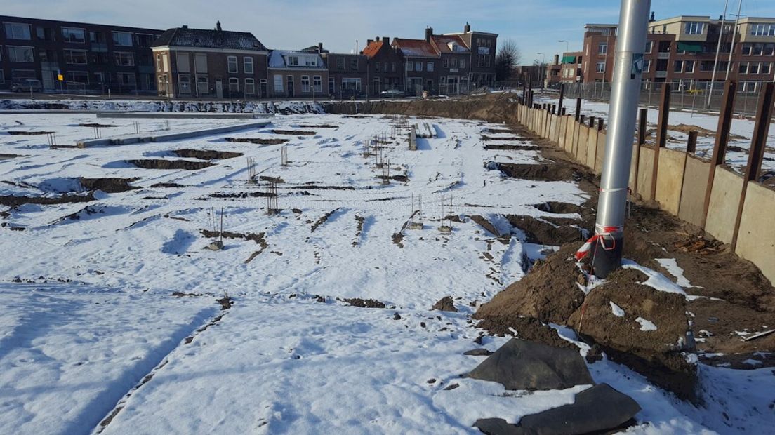 Het bouwterrein waar de heiers mogelijk ziek zijn geworden