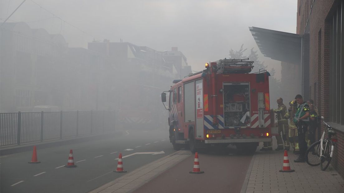 Brand in parkeergarage Rijswijkseweg