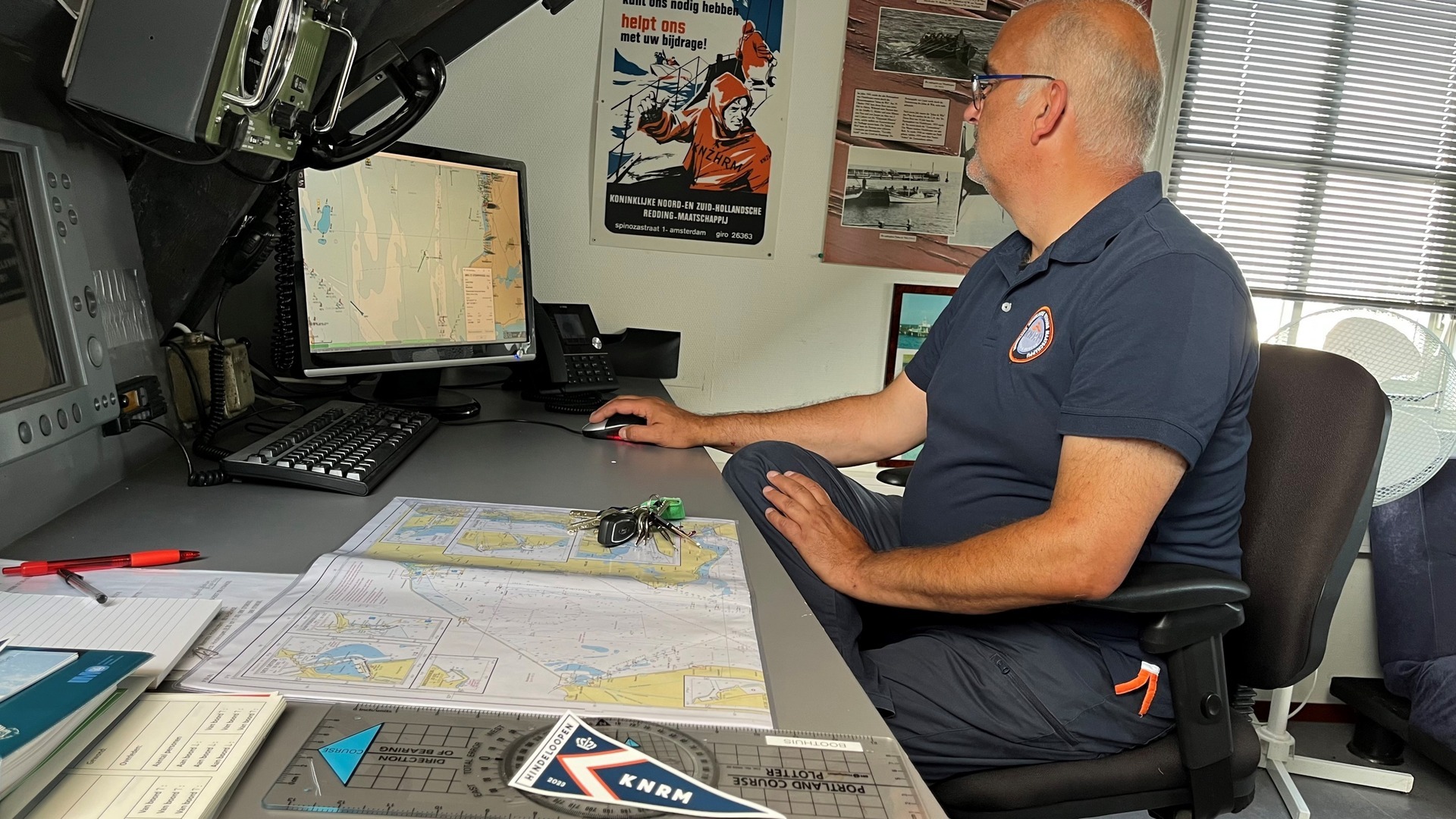 Dirk Klinkenberg, schipper bij KNRM Hindeloopen
