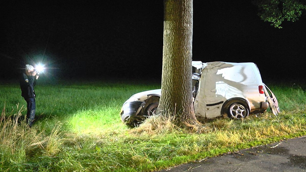 Automobilist raakt van de weg in Nijensleek