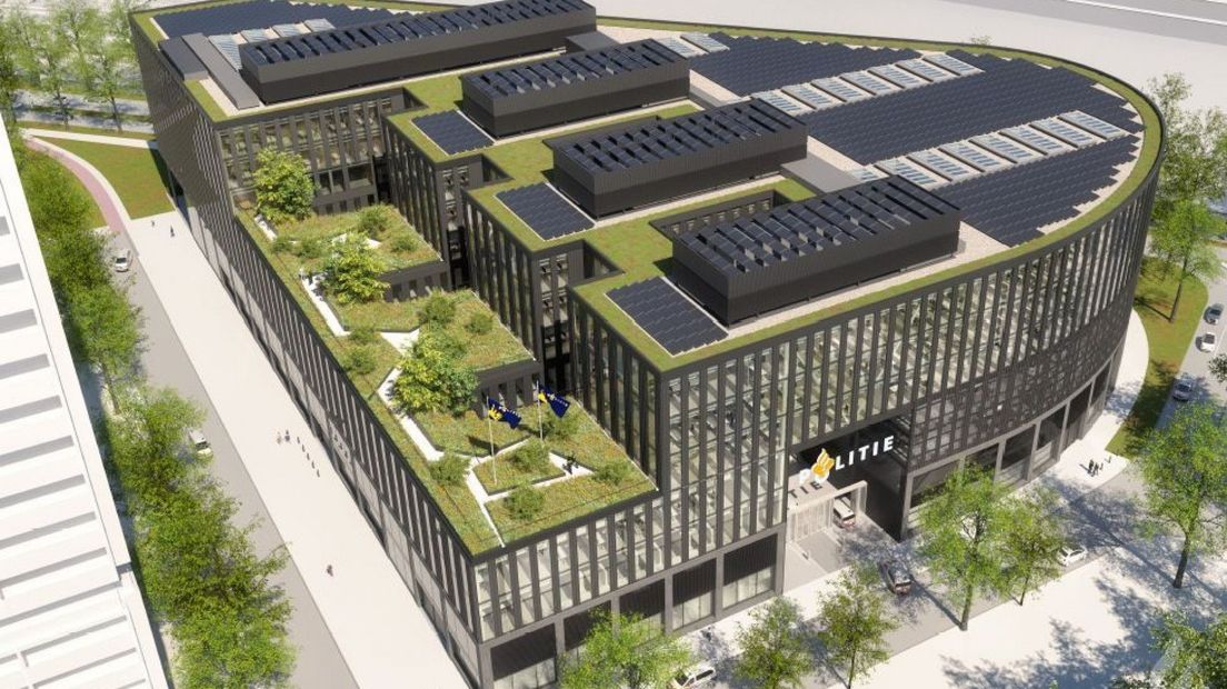 Het ontwerp van het nieuwe politiebureau in Den Haag