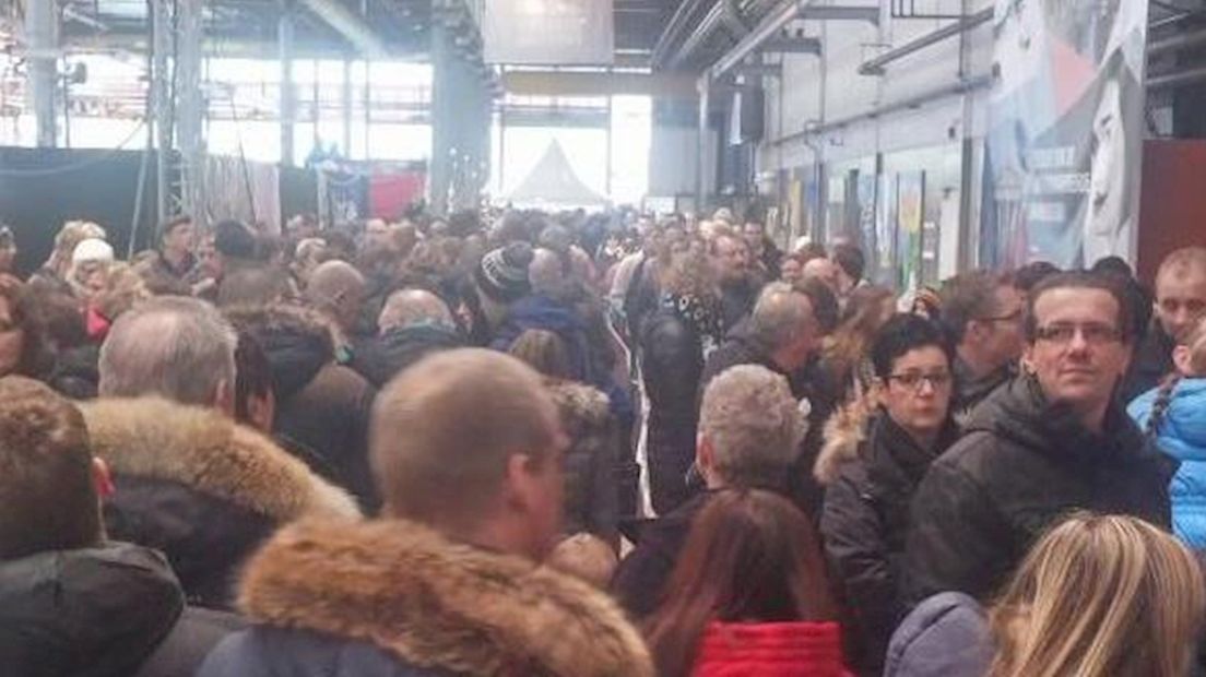 Topdrukte bij IJsbeeldenfestival
