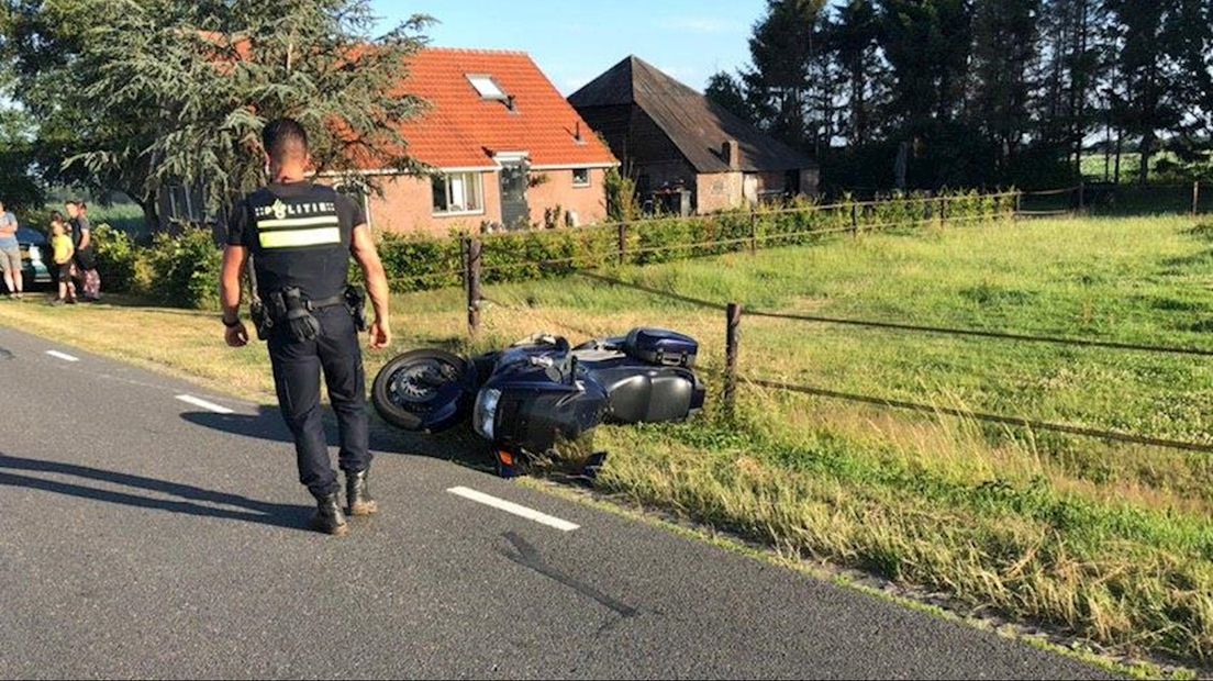 Motorrijder gewond geraakt bij eenzijdig ongeval in Kloosterhaar