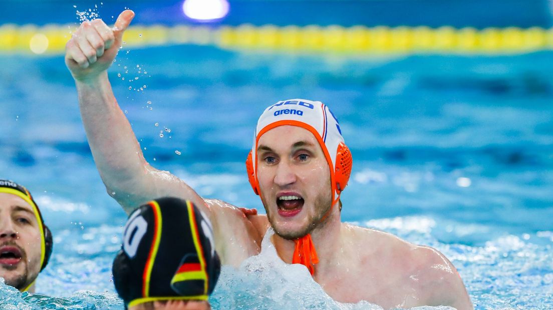 Jorn Muller tijdens het duel tegen Duitsland