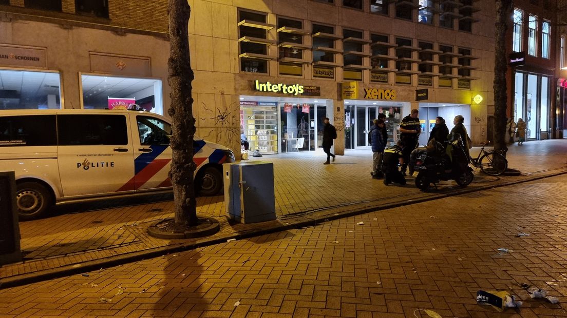 Het ongeluk gebeurde op de Vismarkt in de Groninger binnenstad