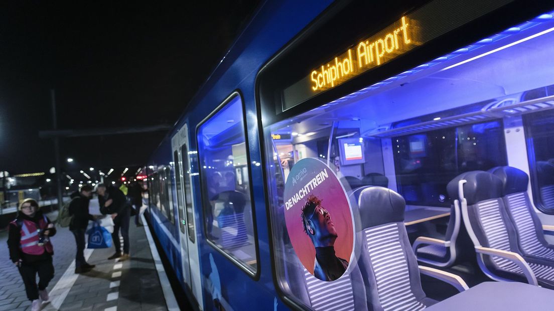 Nachttrein Groningen-Schiphol