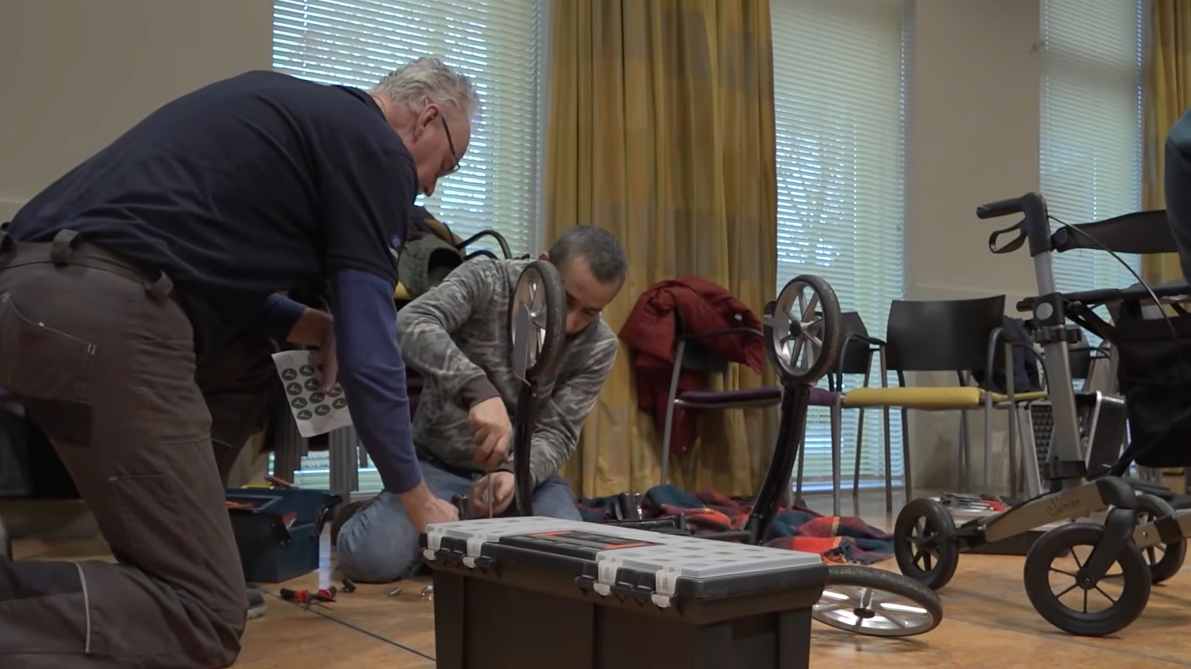 Reparaties aan de rollator