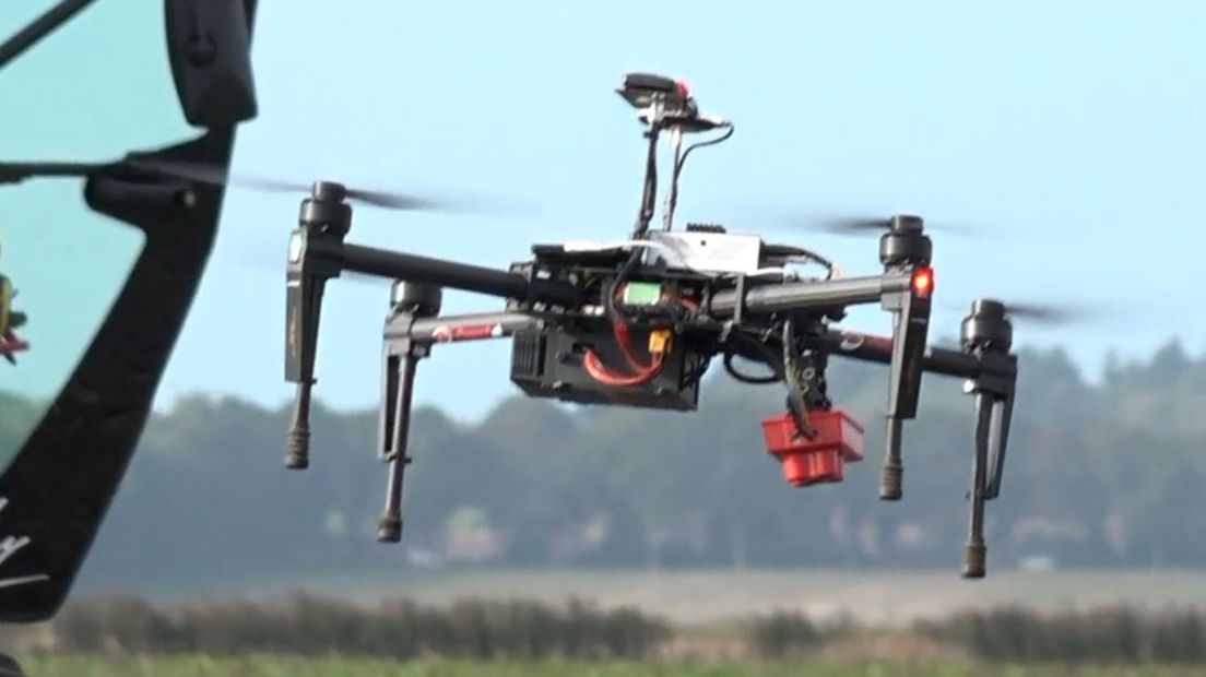 Bij het verzamelen van de gegevens worden drones gebruikt (Rechten: RTV Drenthe)