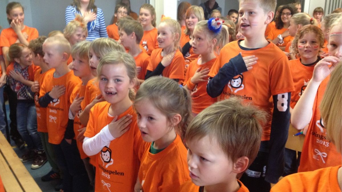 De Koningsspelen op de Borgschool in Winsum