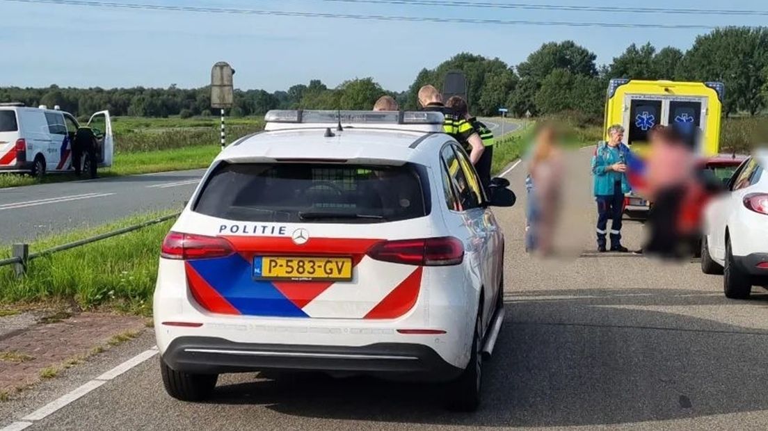 De kop-staartbotsing tussen Haren en Waterhuizen dinsdagochtend