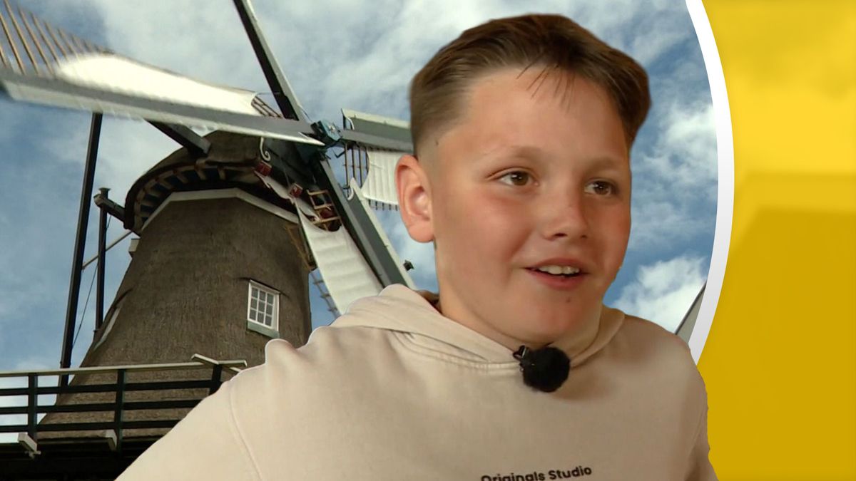 Sean (14) is de jongste molenaar van Woudsend
