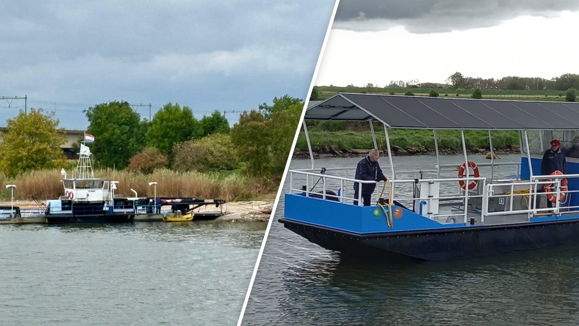Veerpont tussen Schalkwijk en Culemborg vaart weer