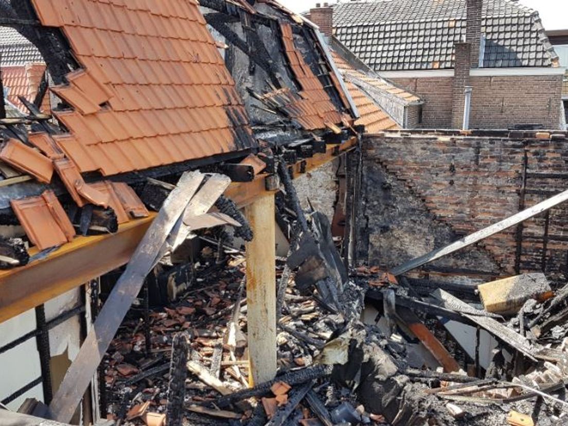 Brand aan de Hoogstraat in Leerdam