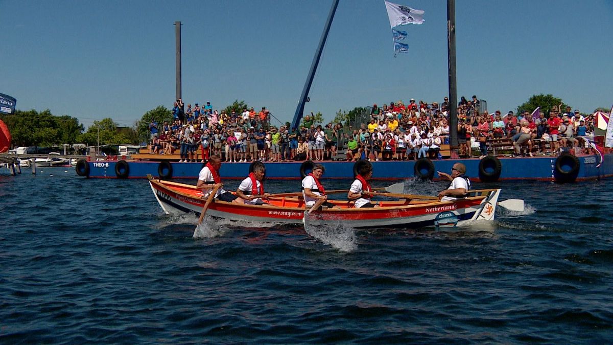 Wiebelen op het water, dat is het WK St Ayles in Kortgene
