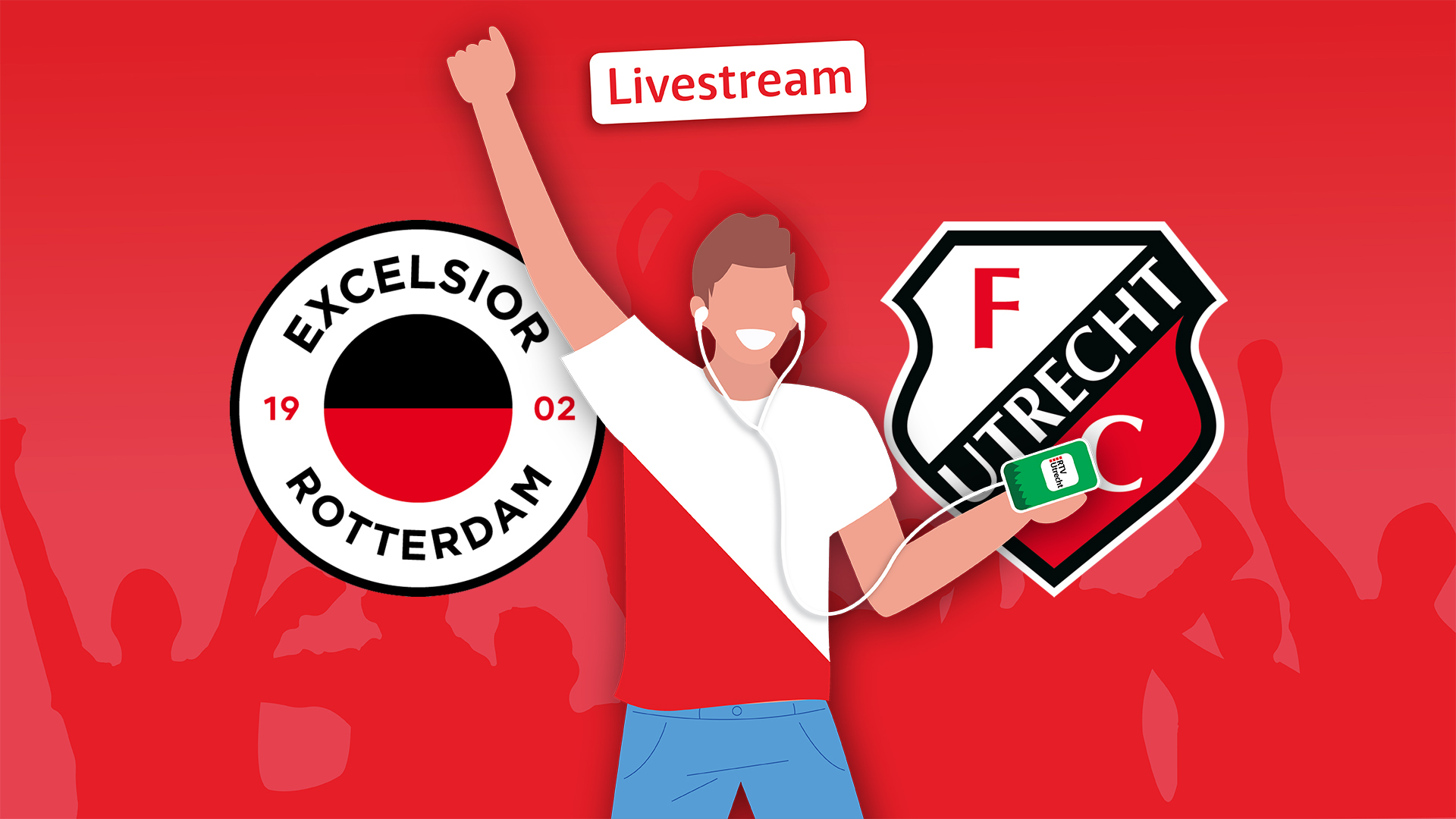 Luister hier live naar Excelsior - FC Utrecht | De eerste helft is begonnen!