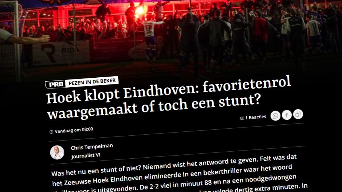Hoek oogst lof in de landelijke media: 'Amateurgeluk optima forma, Zeeland telt mee'