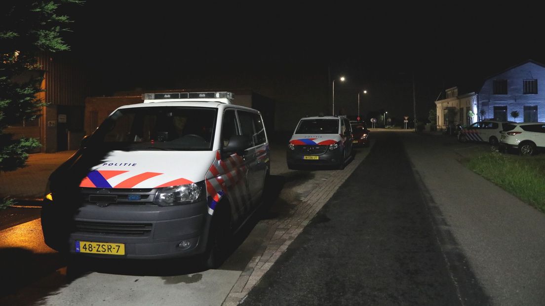 De politie deed onderzoek in Voorhout