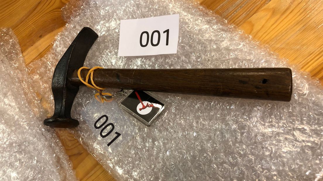 De hammer fan de bruorren Rinsema út museum Drachten gie as earste op de foto