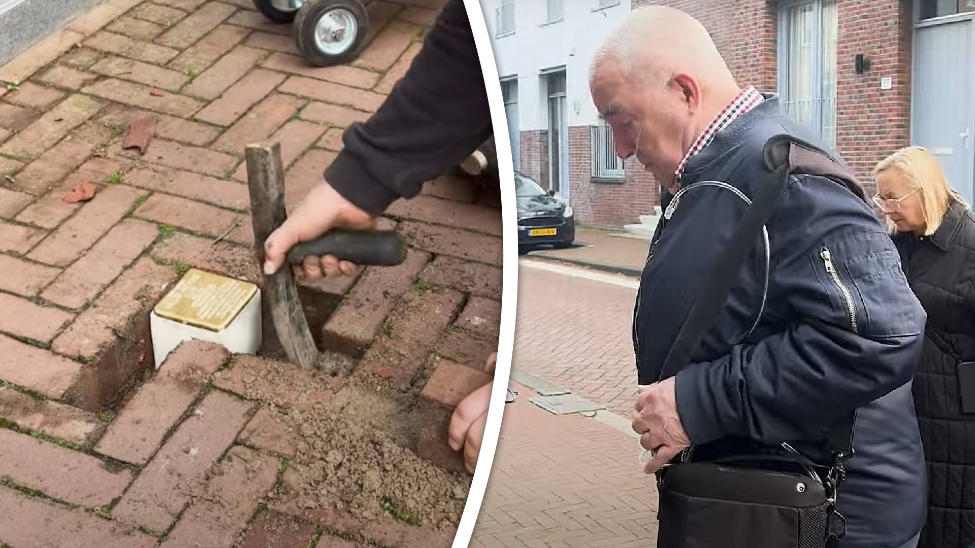 Adri Elen (83) is aanwezig bij de plaatsing van de Stolpersteine voor zijn vader