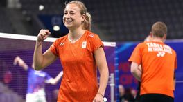 Badmintonster Piek zeker van Spelen