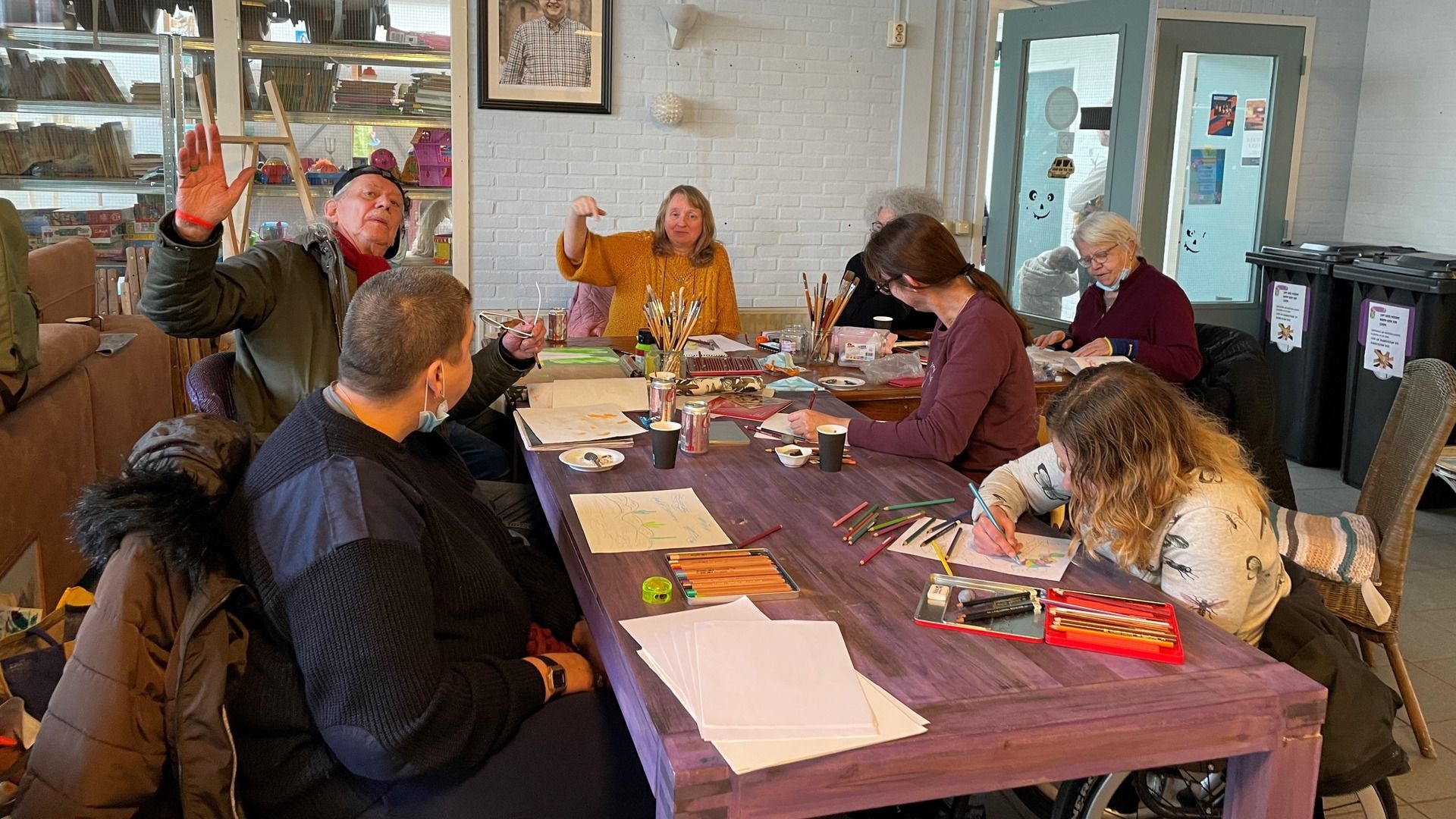 Schilderles in De Klomp