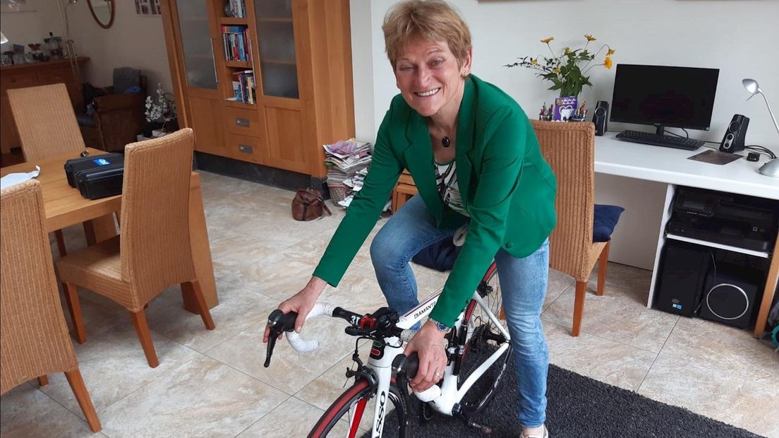 Agnes Loohuis zit nog regelmatig op de racefiets