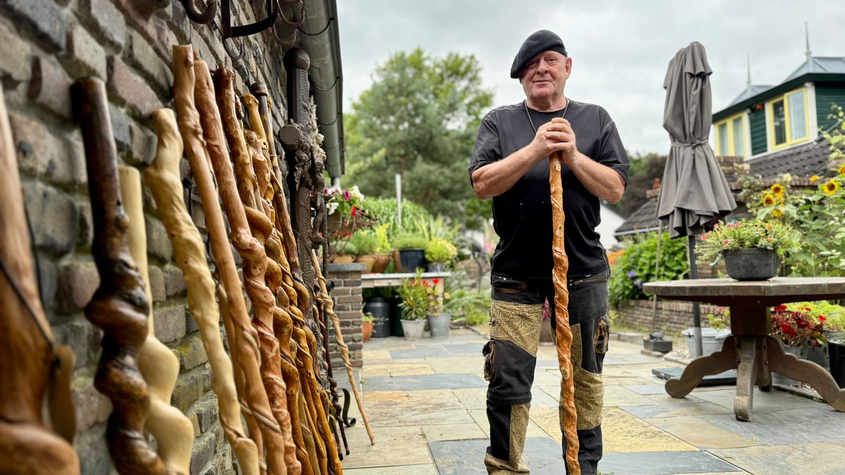 Bijzondere wandelstokken Arie Fonk zijn niet aan te slepen: 'Cadeau van de natuur'