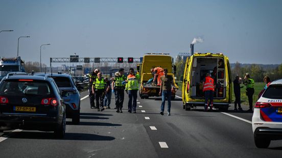 Gewonde op A12 • brommobieler verongelukt. Gewonde op A12 • brommobieler verongelukt.