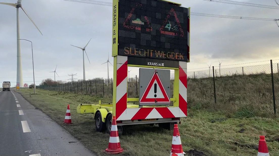 Wegdek N33 wordt hersteld: 35 kilometer weg afgesloten tot half maart