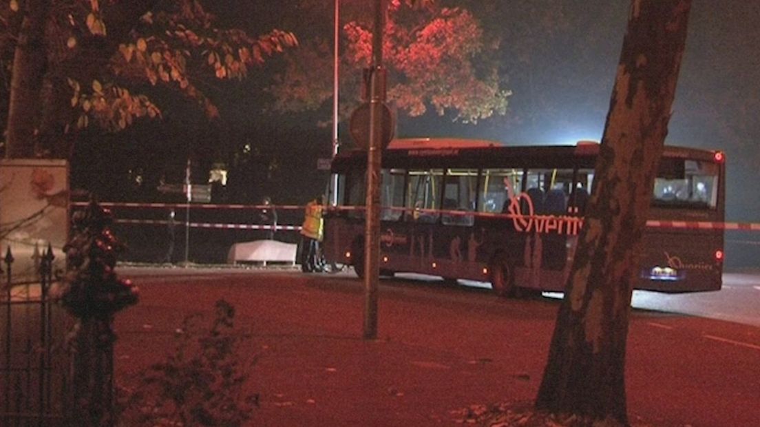 Ongeval met bus in Zwolle