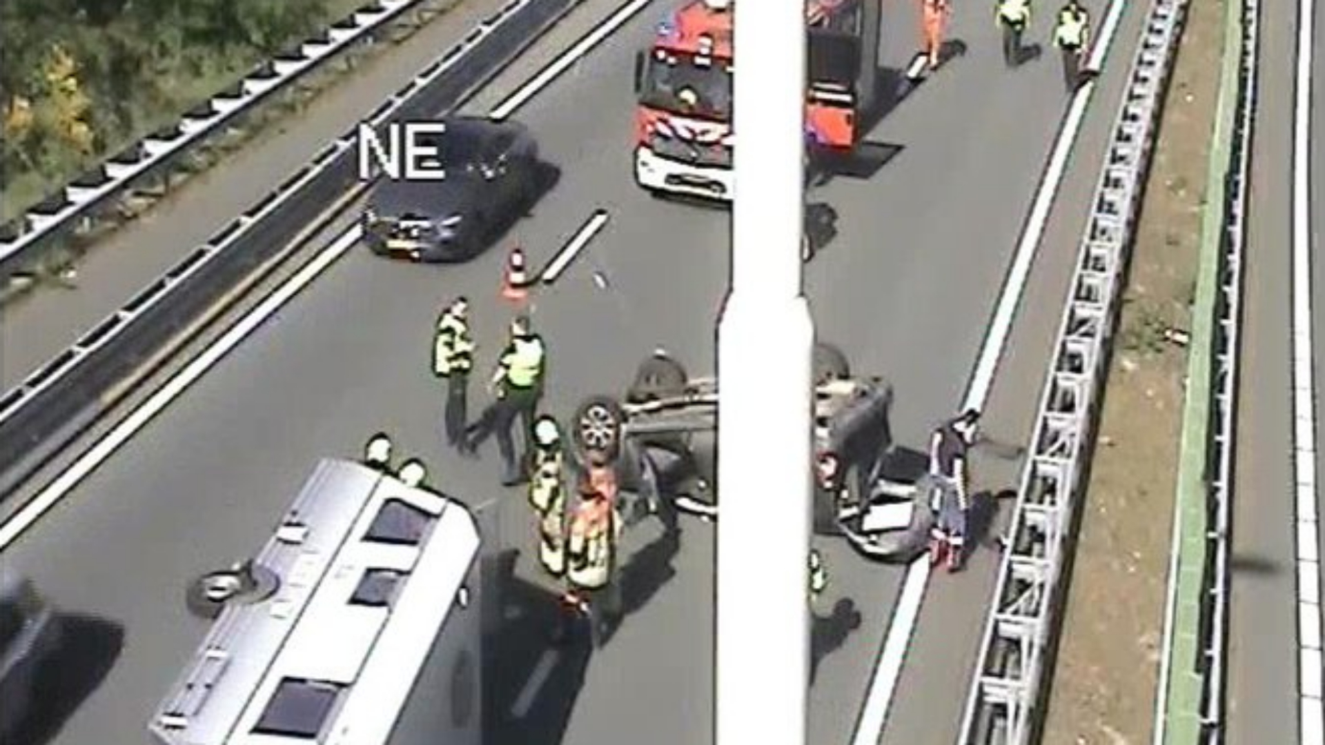 File door ongeluk op A28 bij Utrecht Science Park