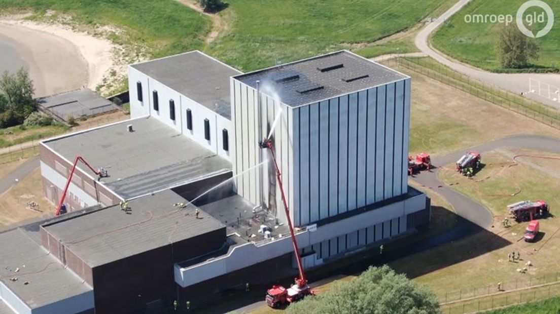 Kerncentrale is bekend terrein voor brandweer, meerdere oefeningen per jaar.