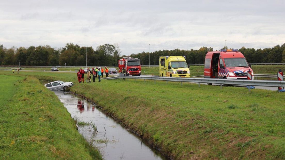 De bestuurder van de auto is spoorloos