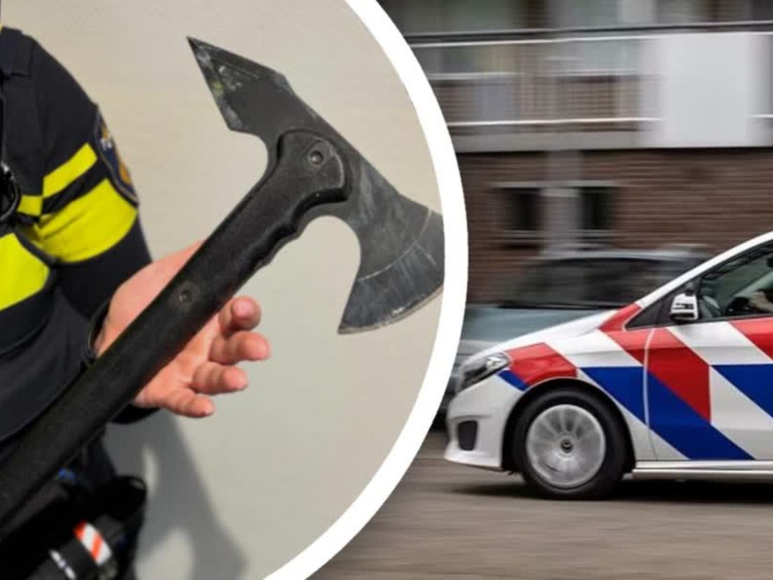 De bijl die de man in huis had.