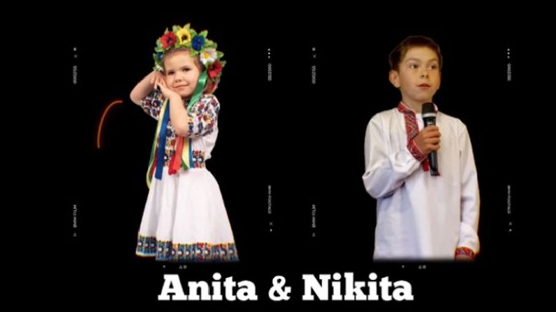 Van vluchten uit Oekraïne naar schitteren op het witte doek, dit is het verhaal van Anita (7) en Nikita (11)