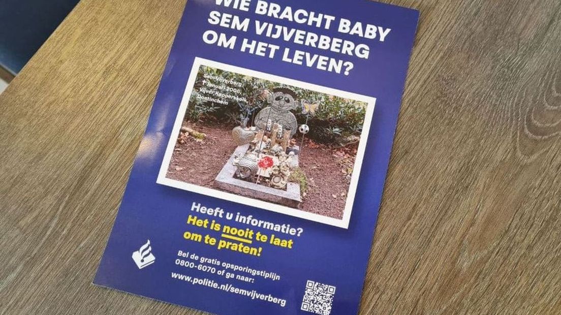 Dode baby Sem: politie gaat vandaag flyeren in Doetinchem.