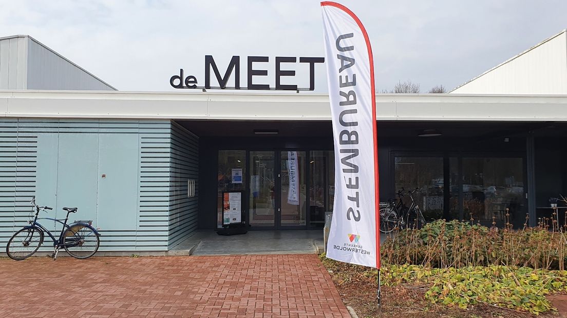 Het stembureau in De Meet in Bellingwolde