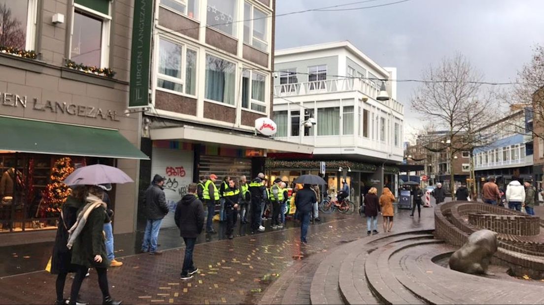 'Gele hesjes' demonstranten in Enschede