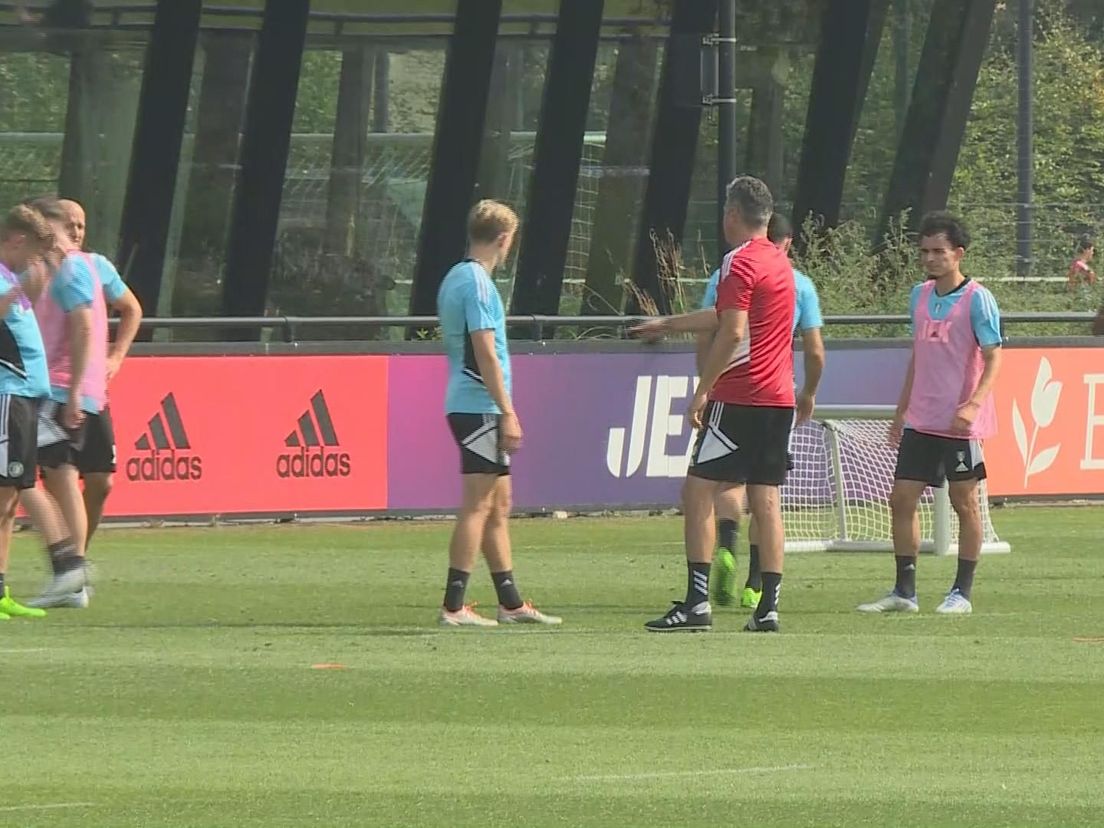 Beeld van de dinsdagtraining van Feyenoord