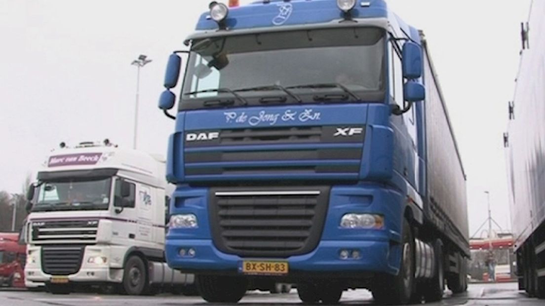 Geen opstopping door vrachtwagenprotest