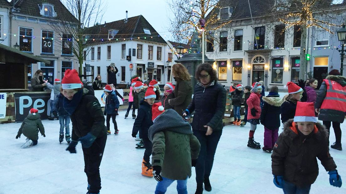 De schaatsbaan is een populair uitje in Wijk bij Duurstede